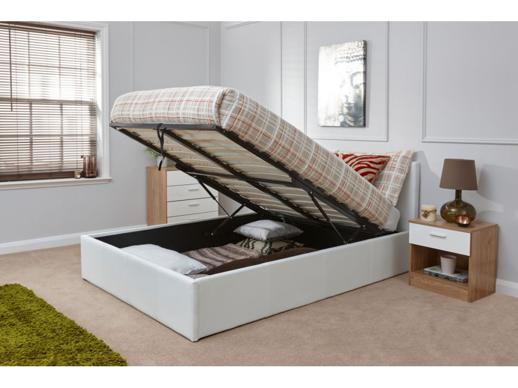 Ottoman lift deals up storage bed